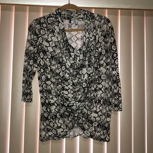 Black and white top jennifer Lopez